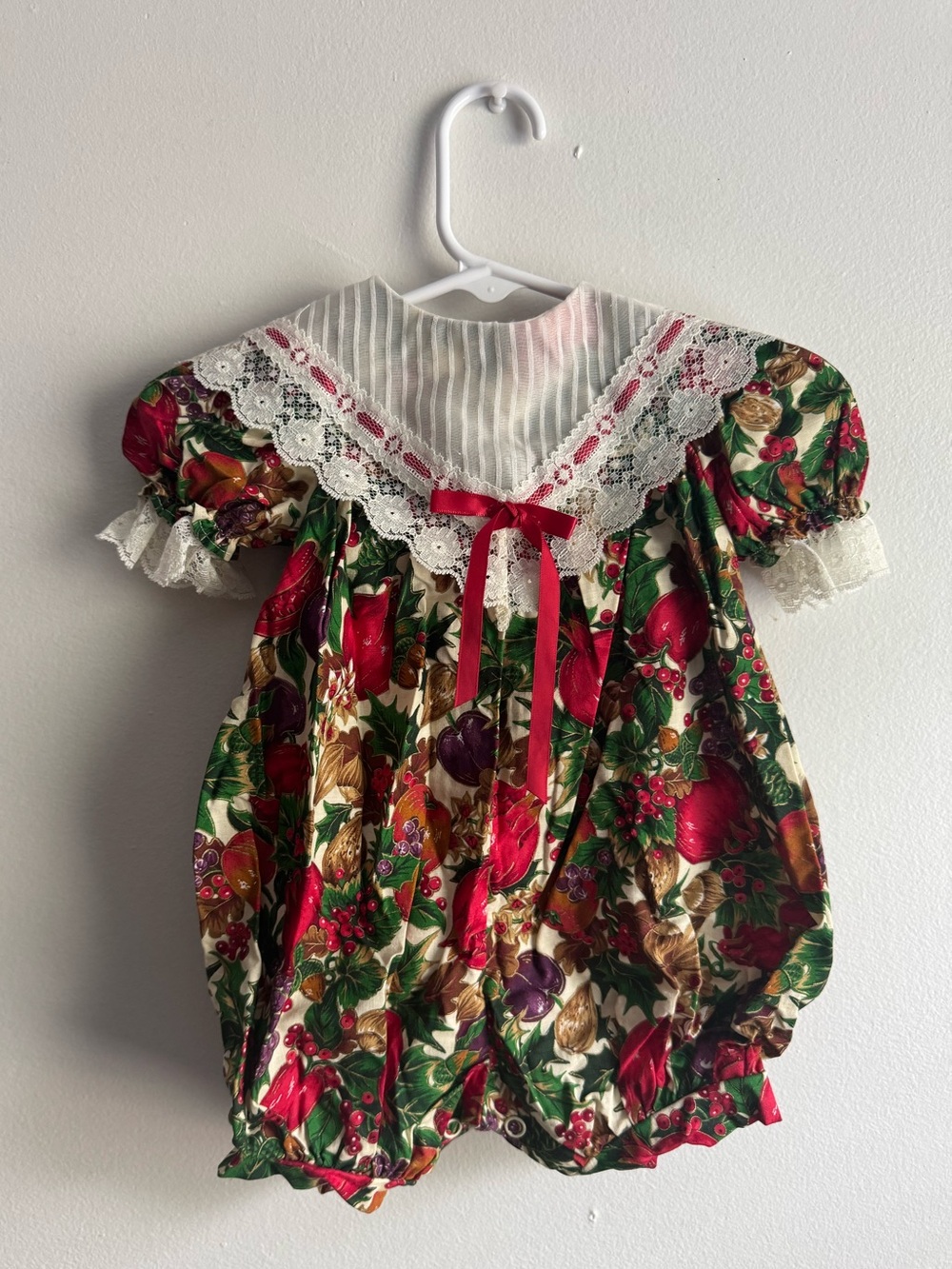 Ruffle Vintage Bubble Romper 100% Cotton
